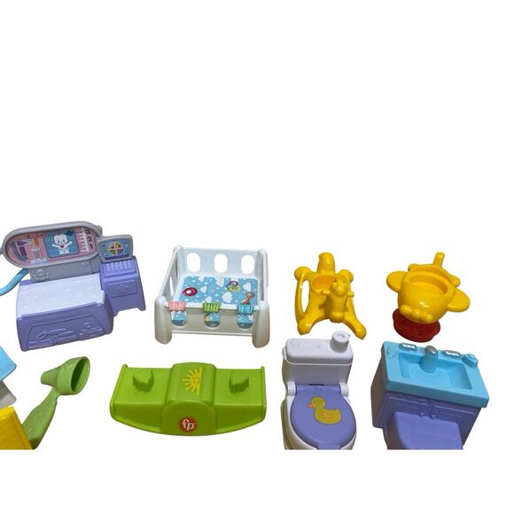 Fisher Price Little People Babies Figures Accessories Toys Lot Triplets - Picture 5 of 8